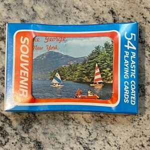 NWOT Souvenir Playing Cards with Scenic Lake George, NY Vintage Sealed